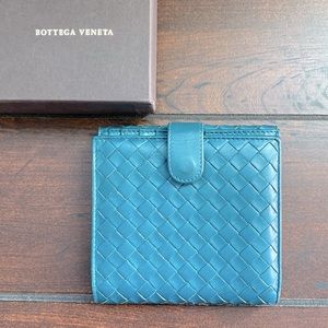Bottega Veneta Bi-fold wallet - teal green (used)